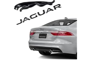 SFEG Decal Compatible with Rear Emblem XE XF XJ F-Type F-PACE Car Trunk Emblem Leopard Car Rear Letter Sticker Car Panther Fender Decal (fit Rear Emblem Black)