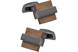 MR.VAN Anfly Hommes Boutons De Manchette Fabriqués À La Main Carré En Bois Boutons De Manchette Liens Saint Valentin Anniversaire Anniversaire Cadeau De Graduation Pour Hommes