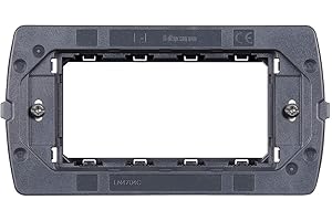 Bticino SLN4704CF Support Livinglight Air avec 4 modules, Anthracite