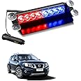 Adroitz 8 Led For Car Dash Strobe Flash Emergency Police Warning Lamp For Nissan Terrano (12V)