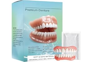 HAMKU 1 Stück Zahn reparatur set,Kompletter Satz Zahnersatz, Flexible Vollprothesenlösung der neuen Generation, Premium Custom Dentures, für Männer und Frauen Ideal, weich und bequem