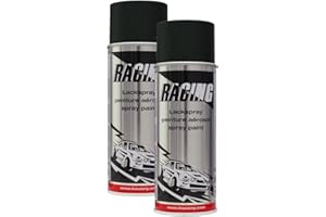 Kwasny 2X 288 061 Auto-K Racing Lackspray Schwarz Seidenglanz 400ml