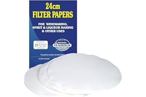 BALLIIHOO HOMEBREW Home Brew & Wine Making - Harris 24cm Filter Papers - Pack of 25