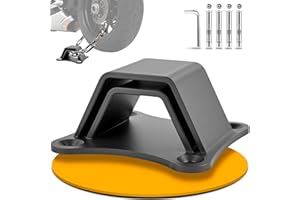 PAMOFUPER Ground Anchor Motorcycle | Wall Anchor Bike | 6 mm High-Strength Steel | Double Arch and 4 Anchor-Points | 304 Stainless Steel Screws | Anti-Theft Protection