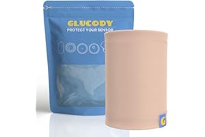 ‎GLUCODY GLUCODY Freestyle Libre 2 Sensorarmband, geeignet für alle Sensoren, weiches und bequemes Diabetes-Sensorarmband, frei elastisch und atmungsaktiv (Braun, L (31-36 cm))