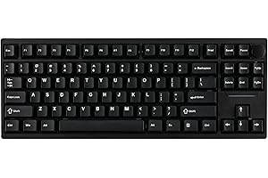 ‎EPOMAKER EPOMAKER P87 TKL Aluminiowa bezprzewodowa klawiatura do gier, QMK/VIA programowalna mechaniczna, 87% Bluetooth/2,4 GHz/USB-C z metalowym przyciskiem CNC i podświetleniem RGB (czarna, liniowa Wisteria)