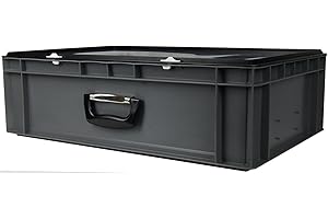 1A-TOPSTORE DJ Mischpult-Flightcase - Hardcase, grau, mit Koffergriff, Abm. 600x400x175 mm (LxBxH), 33 Liter Nutzvolumen