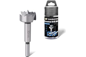 HAIMAYEE Mèche Forstner 30mm Foret à Ailettes Plates,Foret à Bois Multi-Dents en Alliage de Qualité Supérieure avec Queue Ronde Pour Perçage Dans le Bois,Plastique,Contreplaqué