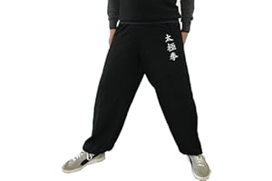 TAO Kung Fu Style Tai Chi i Wing Chun Spodnie Męskie, Damskie Luźne Spodnie Wiskozowe