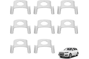 8Pcs Brake Hose Clips, HARY Compatible with BMW Series 34341163565, 34340141371, 481477, Metal Automotive Brake Hose Clamp, Rear Brake Hose and Clips Set, Car Brake Pipe Retainers