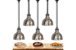 L-XINY Lampada Infrarossi Riscaldamento, Commerciale Lampada Scaldavivande Lampada di Calore per Alimentare con Lampadina Riscaldante, Ideale per Ristoranti, Cucine e Buffet, 250W