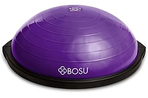 BOSU Pro Multi Functional Home Gym Full Body Balance Strength Trainer Ball Equipment with Guided Workouts and Pump
