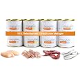Lucky-Kitty Katzenfutter Nass – 100% Hühnerherzen, Ohne Getreide & Zucker, 4x200g