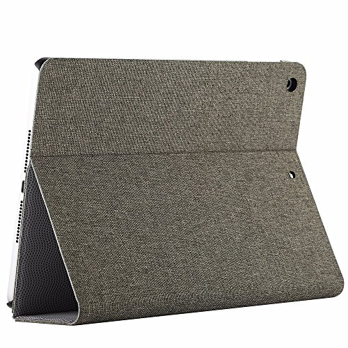 iPad 9.7 2017 Hülle, EasyAcc Starke Magnethaftung Case mit Auto aufwachen/ Schlaf Funktion Smart Case und Mehrere Einstellbarem Blickwinkel Funktion Cover für Apple iPad 2017 – Hochwertiges PU Leder Hülle Braun - 2