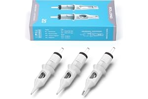 SOLONG TATTOO Solong Agujas Tatuaje de Cartuchos Tattoo (1005RL) # 10 Cartuchos de seguridad profesionales esterilizados desechables Bugpin con membrana para tatuadores 20 Pcs EN02D-20-1005RL