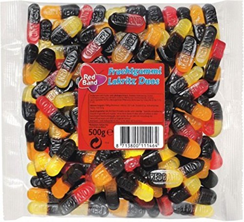 Red Band Fruchtgummi-Lakritz-Duos 500g