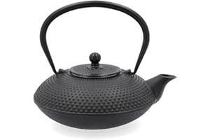 Quid Aissa Teiera in ghisa con filtro in acciaio inox, 0,8 l, valida per tutti i fuochi, standard