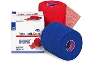 HARTMANN H Hartmann 9324742 Peha-Haft kolorowy elastyczny bandaż, bez lateksu, niebieski, 20 m szer. x 8 cm w