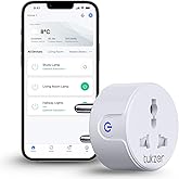 Tukzer 10A WiFi Smart Plug, Compatible with Alexa & Google Home Assistant, Suitable for Small Appliances like TVs, Electric K