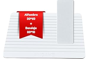 ANGAHE CREATING MOMENTS Alfombra de Baño Diatomita Antideslizante y Bandeja a Juego – Secado Rápido, Absorbente y Antibacteriana | Alfombrilla de Ducha Moderna, Minimalista Stone Mat para un Baño Impecable