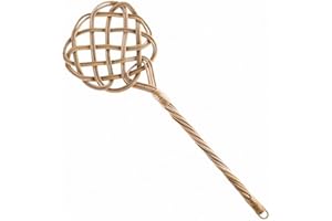 MARKENLOS Teppichklopfer 76x25cm Rattan Ausklopfer, Klassicher, effektiver Klopfer für große Teppiche, Decken und Läufer