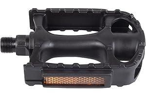 M-WAVE MTB-Pedal Steady K3, Pp-Body, Ball-Bearing, with Reflector, with German Approval-No., Black, Platform 95 X 72 Mm, Am