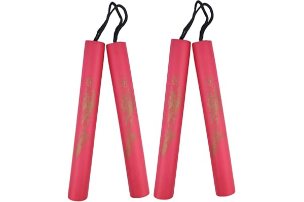Ameble Nunchakus mjukt skum (2 st) för barn lätt och säker träning Nunchakus med nybörjarstoppning
