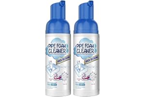 OWSEN Detergente per drenaggio, detergente liquido per scarico, per rimuovere gli zoccoli, detergente potente per lavello e scarico, deodorante per tubi per WC, lavandini, vasche (2 pezzi)