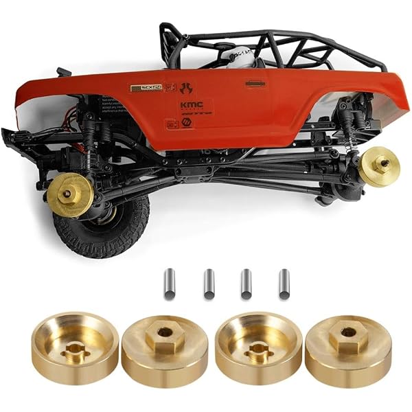 INJORA RC Messing Diff-Abdeckung Für Axial SCX24 – Vorder- Und Hinterachse, CNC-gefräst