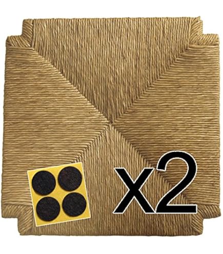 Set Sedute In Paglia Per Sedie - Ricambio 37x37 Cm Con Feltrini Omaggio - Foto 2