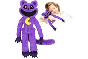 BYTLXM Peluche Sorridente Catnap, 9,8 Pollici Peluche Smiling Critters, Smiling Critters Plush Toy, Regali Preferiti for Bambini Festa di Compleanno del Bambino (peluche viola)