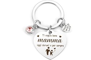 Twidels Portachiavi Regalo Mamma Compleanno Regalo per Mamma Compleanno Regalo Compleanno Mamma Idee Regalo Mamma Regalo Neomamma Regalo per la Mamma Regalo Mamma Natale Idea Regalo Festa Della Mamma
