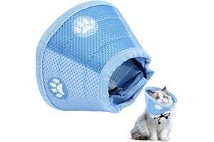 Alwodici Cat Cone Collar Soft Cat Recovery Collars Adjustable Elizabeth Collar For Small Pets Anti Licking Collars For Cats Dogs To Prevent Bites After Cats Recovery Surgery