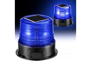 ‎ANTOM antom 12-24V LED Rundumleuchte Akku blaulicht Warnleuchte Auto mit Magnetfuß für Anhänger Wohnwagen SUV – 4 verschiedene Modi