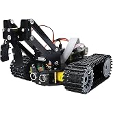 Freenove Tank Robot Kit for Raspberry Pi 5 4 B 3 B+ Zero 2 W, Crawler Chassis, Grab Objects, Ball Tracing, Line Tracking, Obs