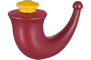tiyiyok Pot Neti De Yoga, Rhino Horn, Nettoyeur De Corne Rouge, Conception Compacte Convient Pour Nettoyer Les Voies Nasales Et Soulager L'Inconfort Quotidien