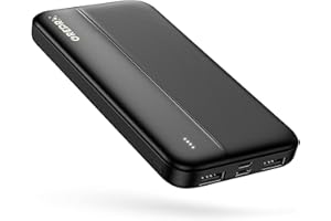 PowerBank 10000mAh, GREPRO 2.4A Portable Charger Power bank with Type-C + Micro 2 Input and 2 USB + 1 Type-C Output Ports for Smartphones, Tablets and More