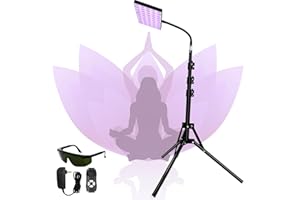 CCDSR Lampada Abbronzante Viso per la Casa 54W Lampada Abbronzante da Casa per Viso e Corpo 395nm Lampada Abbronzante Corpo con Supporto Regolabile in Altezza e Occhiali Lampade Abbronzanti (A)