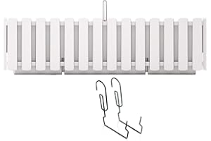 Prosperplast Boardee Fencycase Maceta de Balcón con Suspensión Sistema de Riego Maceta con Ganchos para Barandilla (580 mm, Blanco)