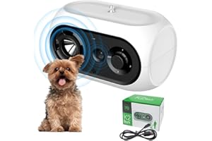 BUBBACARE Antibell für Hunde, 50FT Anti Bell Gerät Hunde, 3 Modi Hund Antibell Gerät Ultraschall, Wiederaufladbares Anti-Bell-Mittel für Hunde Innen, Effektive Hundebellen Stopper für Kleine Große Hunde