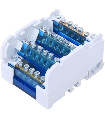 Boîtier De Distribution De Bornes 407 – Pour Rail DIN, 4 Entrées 24 Sorties, Dimensions 67x90x50 Mm - 8
