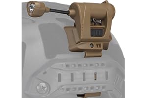 Gunyoo Taktische Helmlampen 4 Modi Grün/Rot/Weiß/IR LED Aufgabenlampe mit Helmlampenhalterung Biegbare Überlebenssignallampen für Outdoor-Jagd Airsoft Schnelle Helmlampen