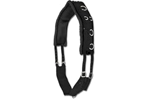 WALDHAUSEN Nylon Longiergurt schwarz mit Teddy-Fell, Pony