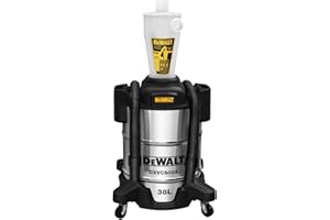 DEWALT Zyklon Staubsauger Filter Staubsammler Filter Dust Commander Trenner mit 38L Staubbehälter aus Edelstahl DXVCS003