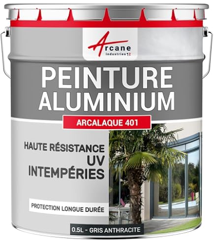 Peinture Aluminium Oxi ALUM.125 - 125ml - Effet Métal Brillant - Pour Intérieur/Extérieur