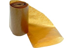 ALCOFERMBREW Budello di Collagene 100mm / 5m – Grande diametro | Budello per Salsiccia | Pelle Di Salsiccia | Budelli Naturali