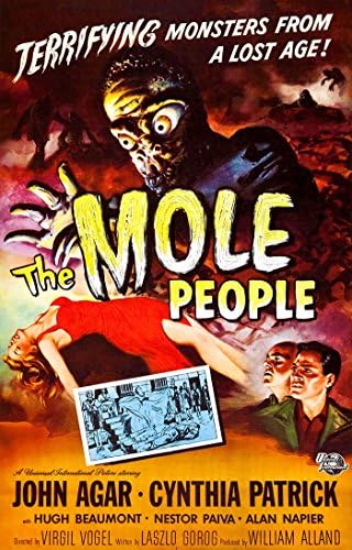 The Mole People Agar Patrick Monster Horror Sci Fi PROFESSIONALLY RESTORED ONE PIECE NOT SECTIONS LARGE 24"x37" Poster Art Print! ***SAME DAY SHIPPING!***