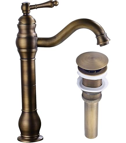 Waschtischarmatur In Schwarz Antique Messing | 2-Griff Mischer, Mit Belüfter | Für Badezimmer & Waschbecken