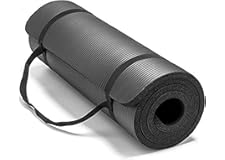 SKEIDO Non-Slip yoga mat 10mm thick NBR Gym home mat exercise mat sport mat-183 * 61cm-Black