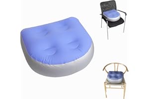 Jiakalamo Lot de 2 rehausseurs de spa - Coussin gonflable avec 4 ventouses - Coussin de massage à ventouse - Coussin de dos - Coussin de spa doux - Coussin de baignoire (bleu)